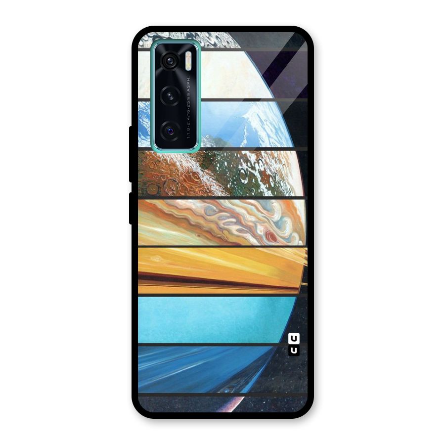 Earthly Design Glass Back Case for Vivo V20 SE