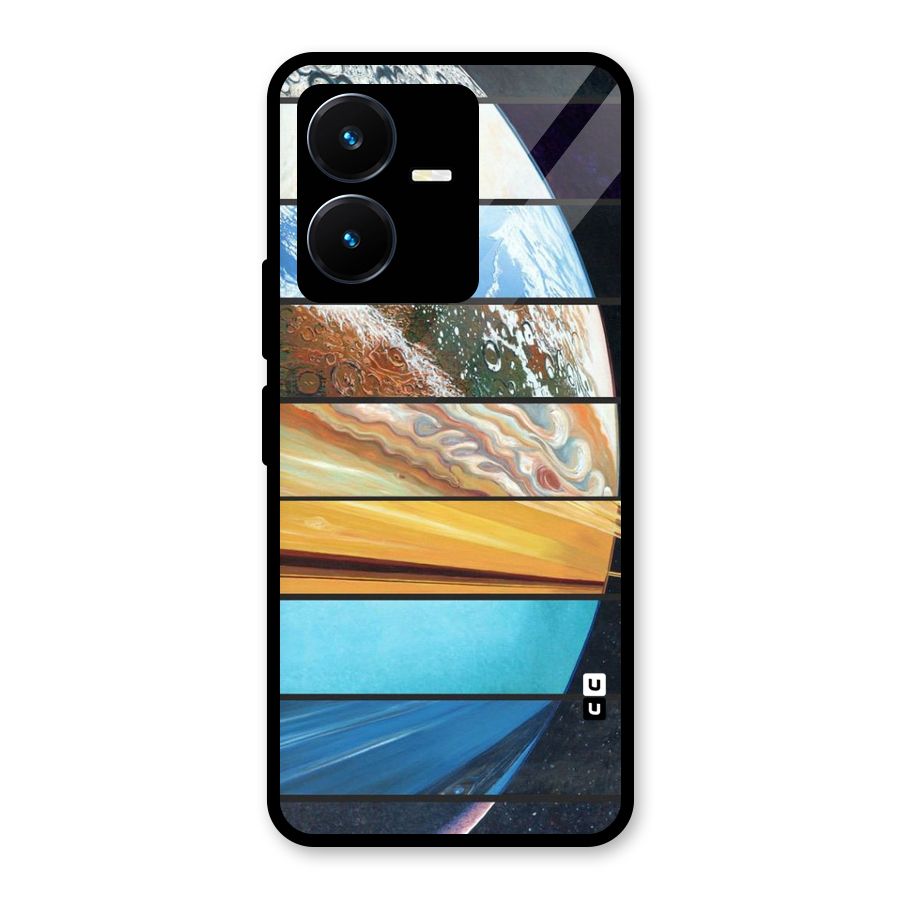 Earthly Design Glass Back Case for Vivo Y22s