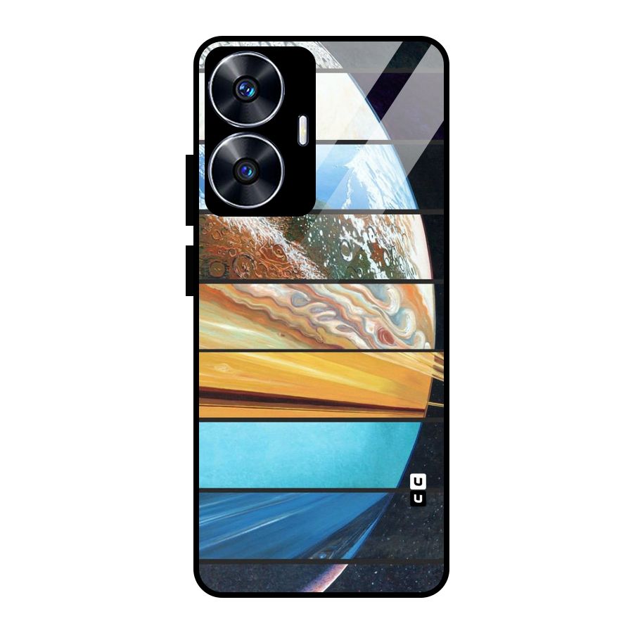 Earthly Design Glass Back Case for realme C55