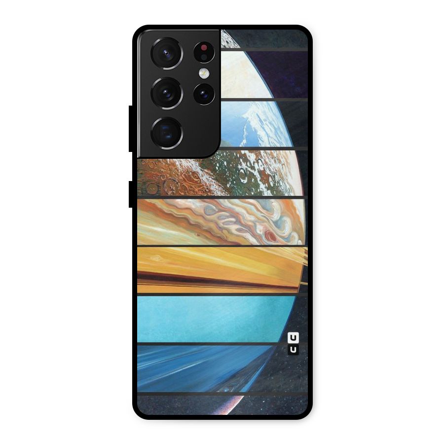 Earthly Design Metal Back Case for Galaxy S21 Ultra 5G