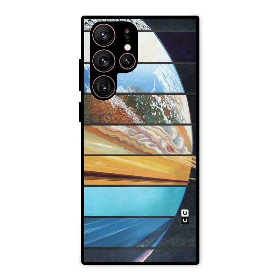 Earthly Design Metal Back Case for Galaxy S22 Ultra 5G