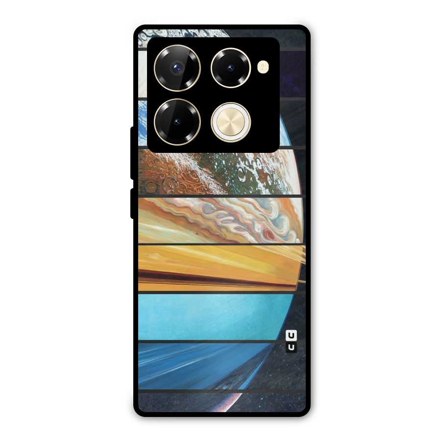 Earthly Design Metal Back Case for Infinix Note 40 Pro Plus