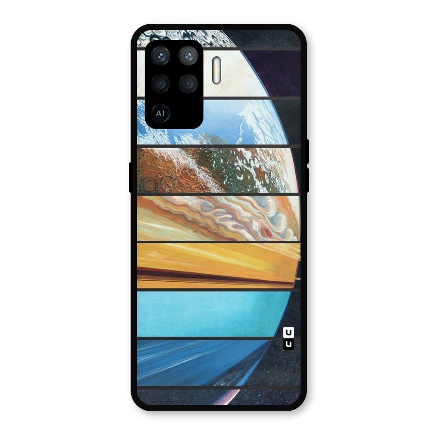 Earthly Design Metal Back Case for Oppo F19 Pro