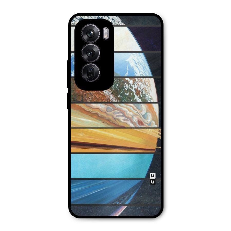 Earthly Design Metal Back Case for Oppo Reno12 Pro