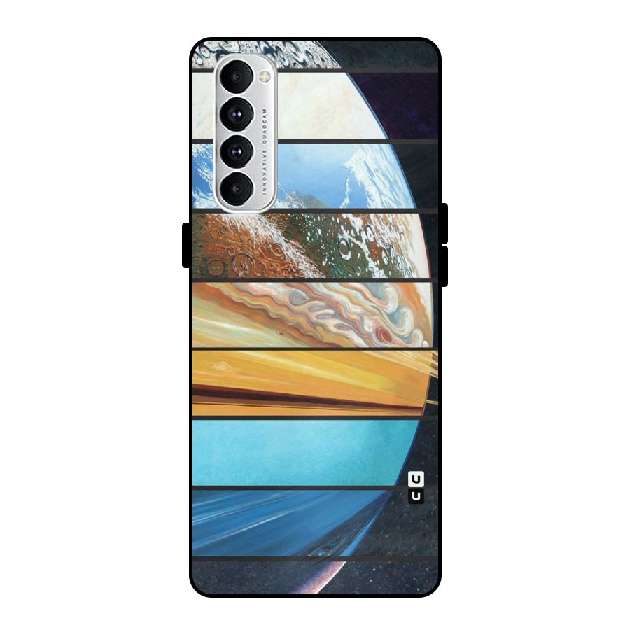 Earthly Design Metal Back Case for Oppo Reno4 Pro