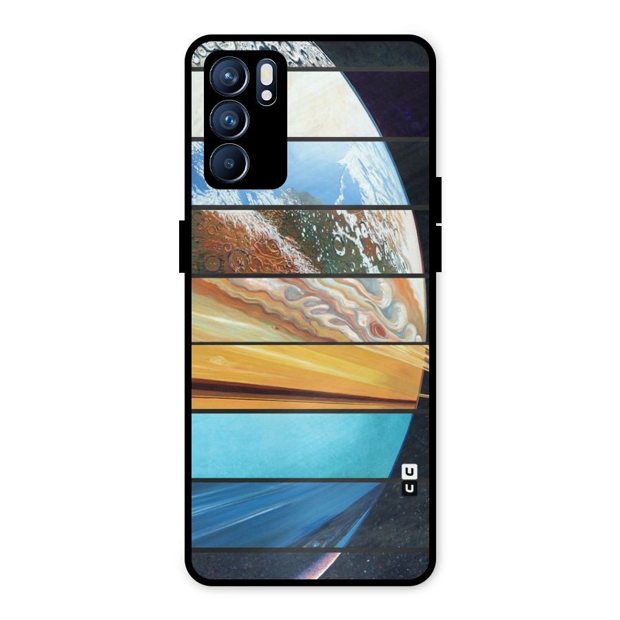 Earthly Design Metal Back Case for Oppo Reno6 5G
