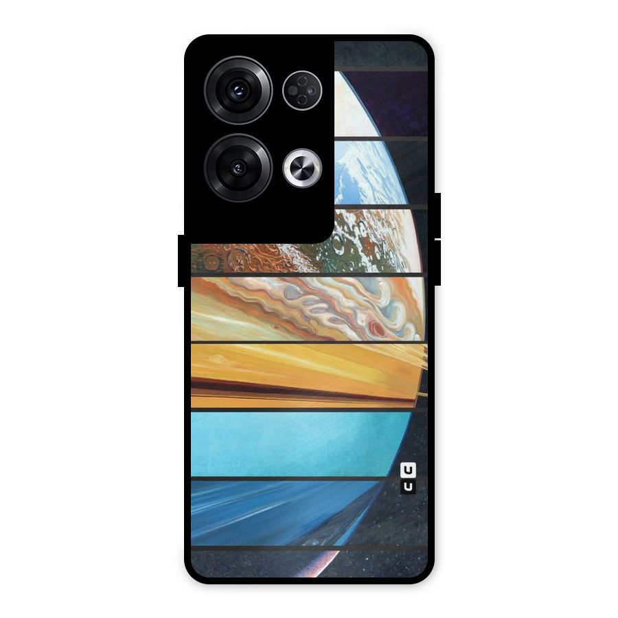 Earthly Design Metal Back Case for Oppo Reno8 Pro 5G