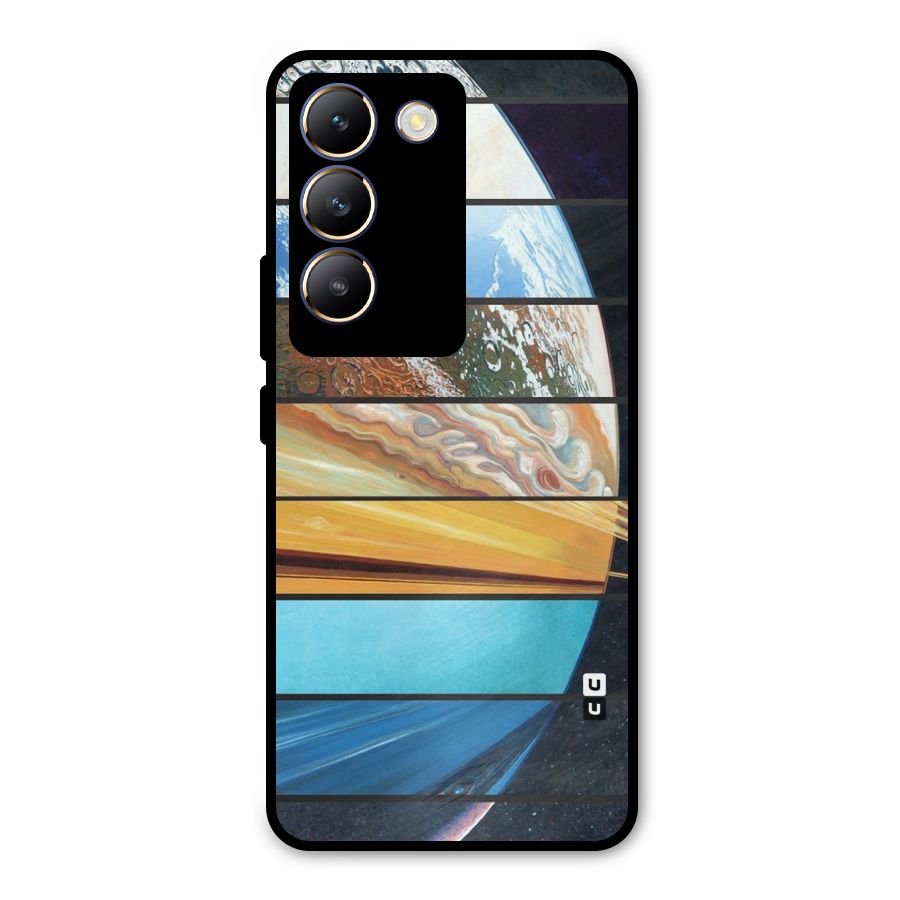 Earthly Design Metal Back Case for Vivo T3 5G
