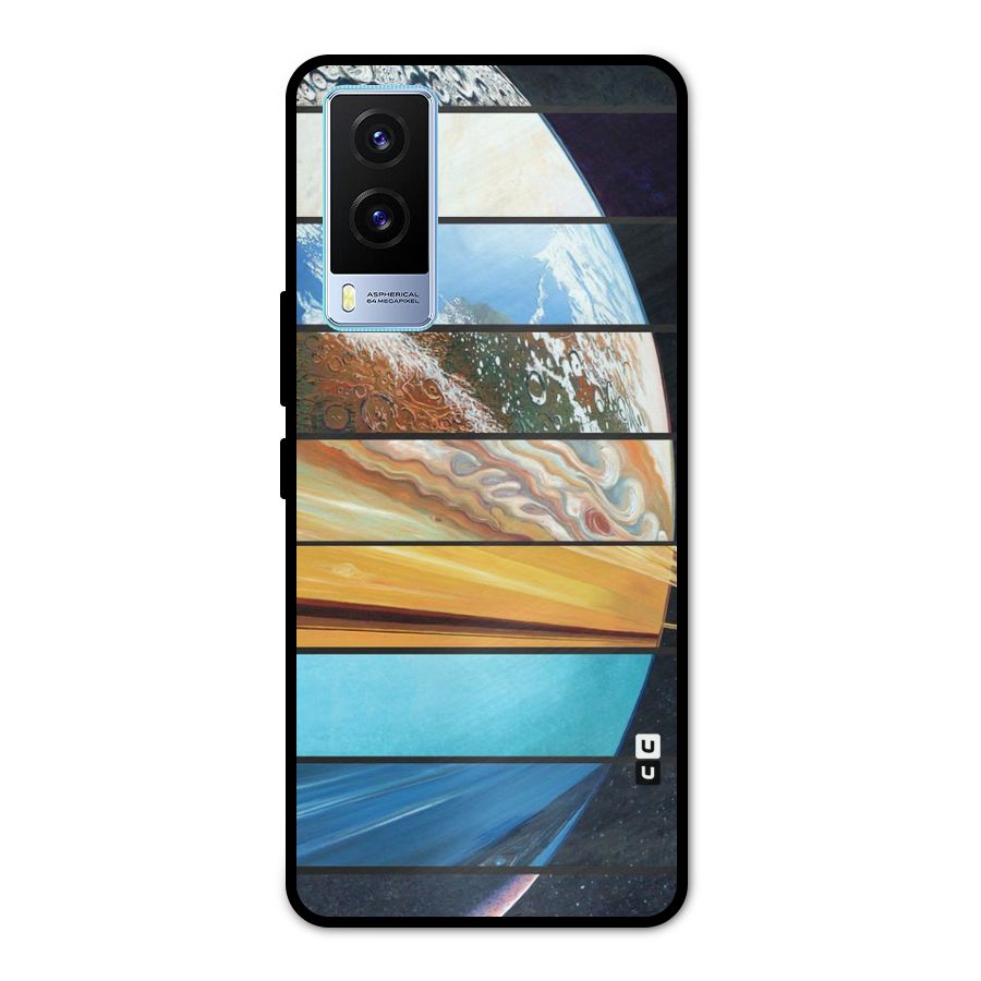 Earthly Design Metal Back Case for Vivo V21e 5G