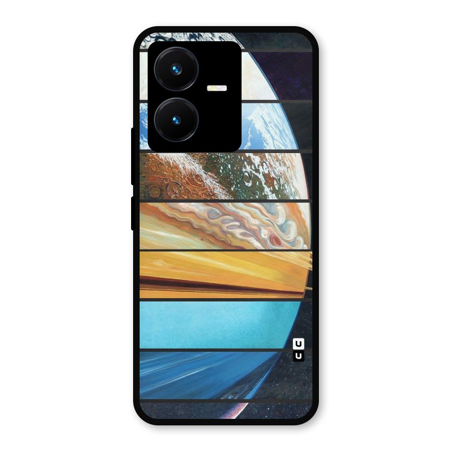 Earthly Design Metal Back Case for Vivo Y22