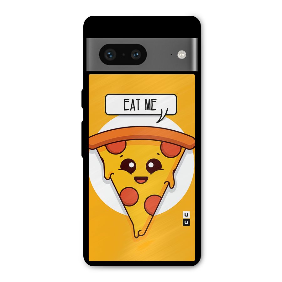 Eat Me Cute Pizza Slice Metal Back Case for Google Pixel 7
