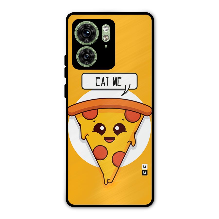 Eat Me Cute Pizza Slice Metal Back Case for Motorola Edge 40 5G