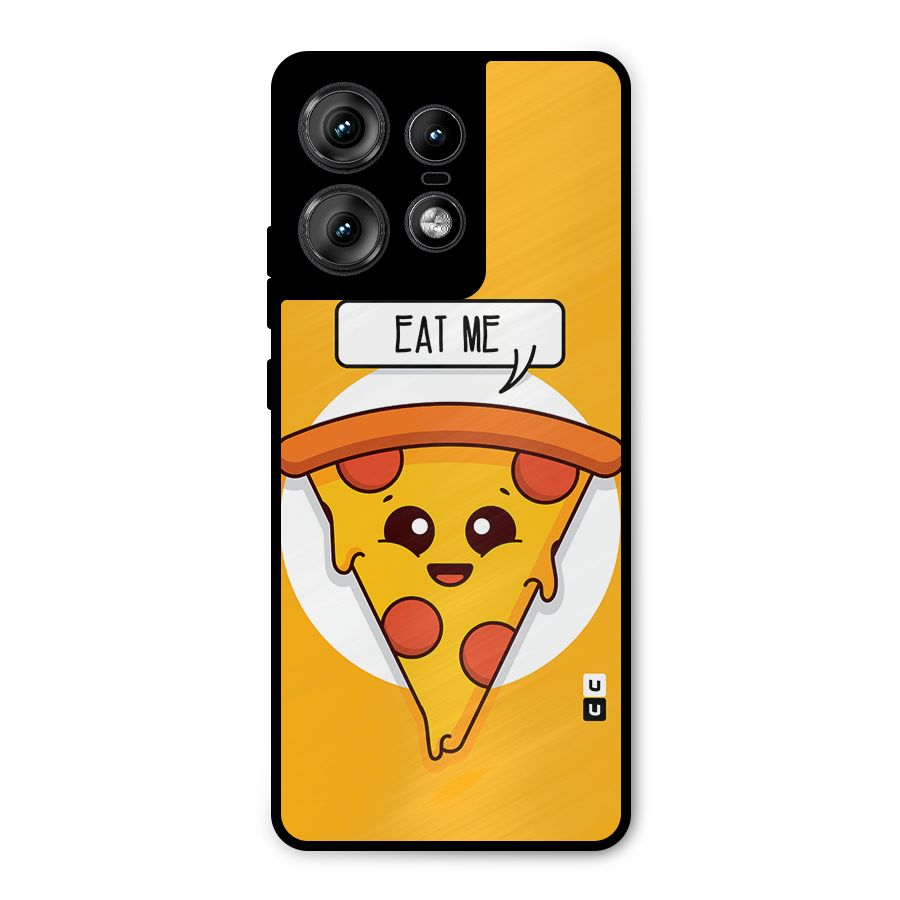 Eat Me Cute Pizza Slice Metal Back Case for Motorola Edge 50 Pro