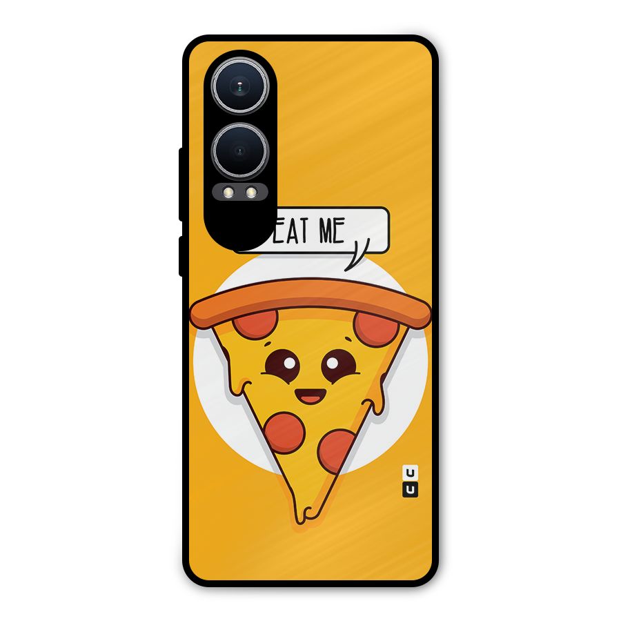Eat Me Cute Pizza Slice Metal Back Case for OnePlus Nord CE4 Lite