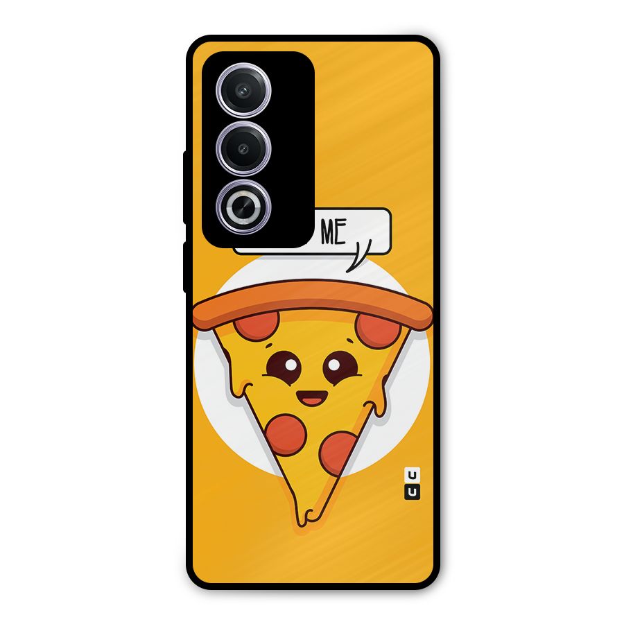 Eat Me Cute Pizza Slice Metal Back Case for Oppo A3 Pro