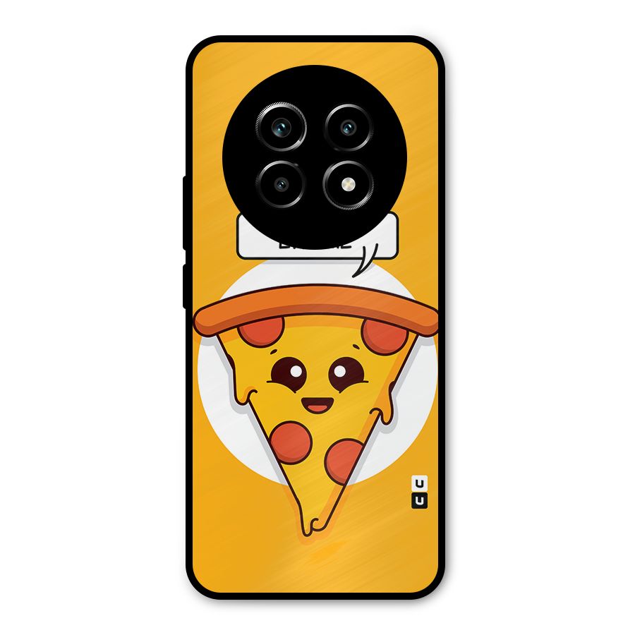 Eat Me Cute Pizza Slice Metal Back Case for Realme 14 Pro Lite