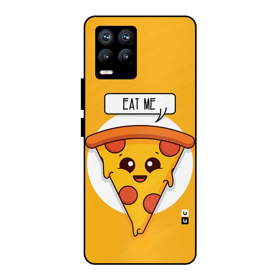 Eat Me Cute Pizza Slice Metal Back Case for Realme 8 Pro