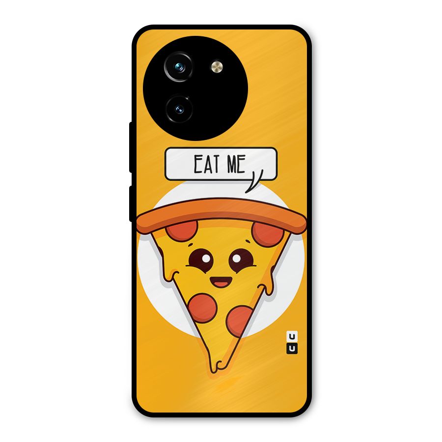 Eat Me Cute Pizza Slice Metal Back Case for Vivo T3x