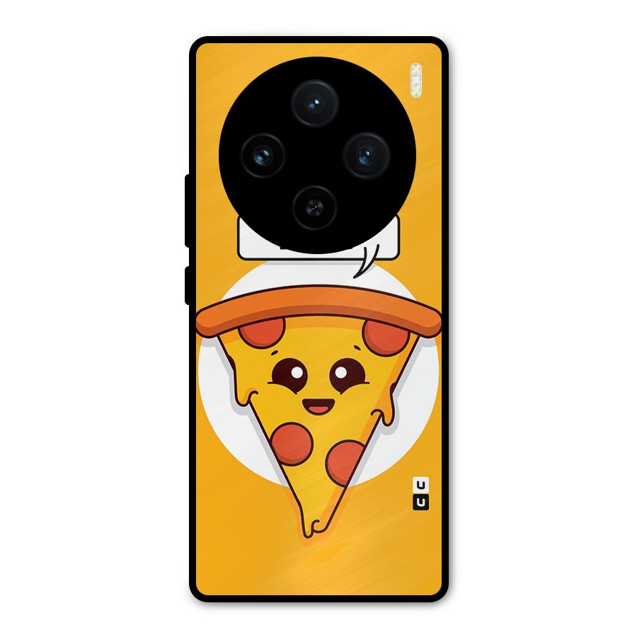 Eat Me Cute Pizza Slice Metal Back Case for Vivo X100