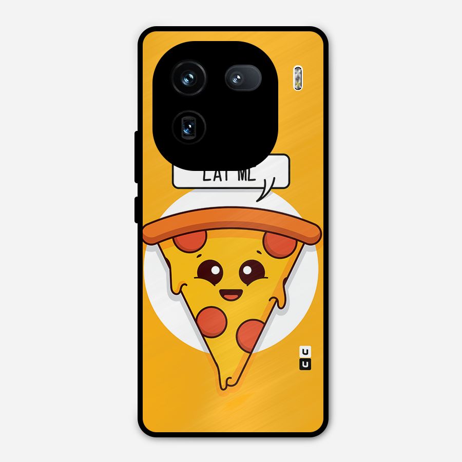Eat Me Cute Pizza Slice Metal Back Case for iQOO 12