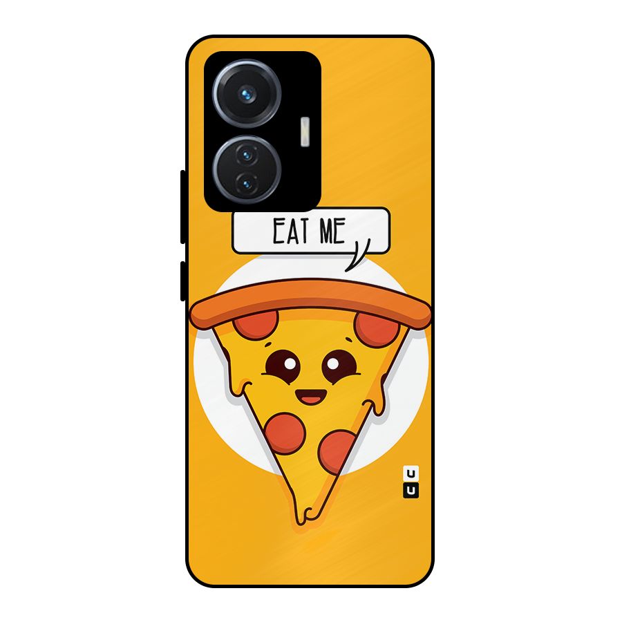 Eat Me Cute Pizza Slice Metal Back Case for iQOO Z6 44W