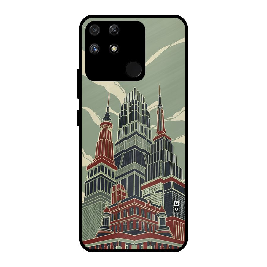 Edo Arc Metal Back Case for Realme Narzo 50A