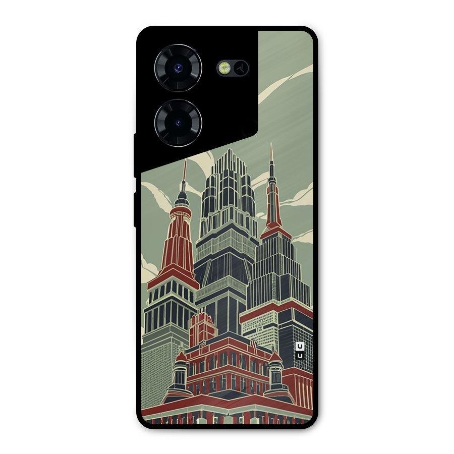 Edo Arc Metal Back Case for Tecno Pova 5 Pro 5G