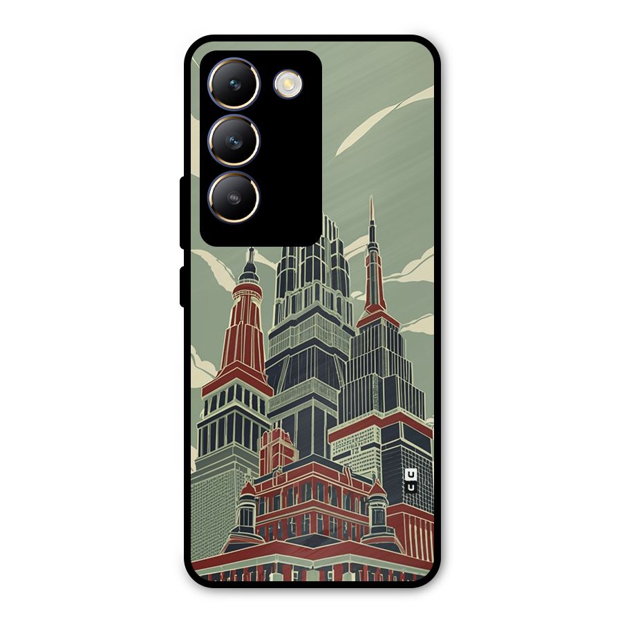 Edo Arc Metal Back Case for Vivo T3 5G
