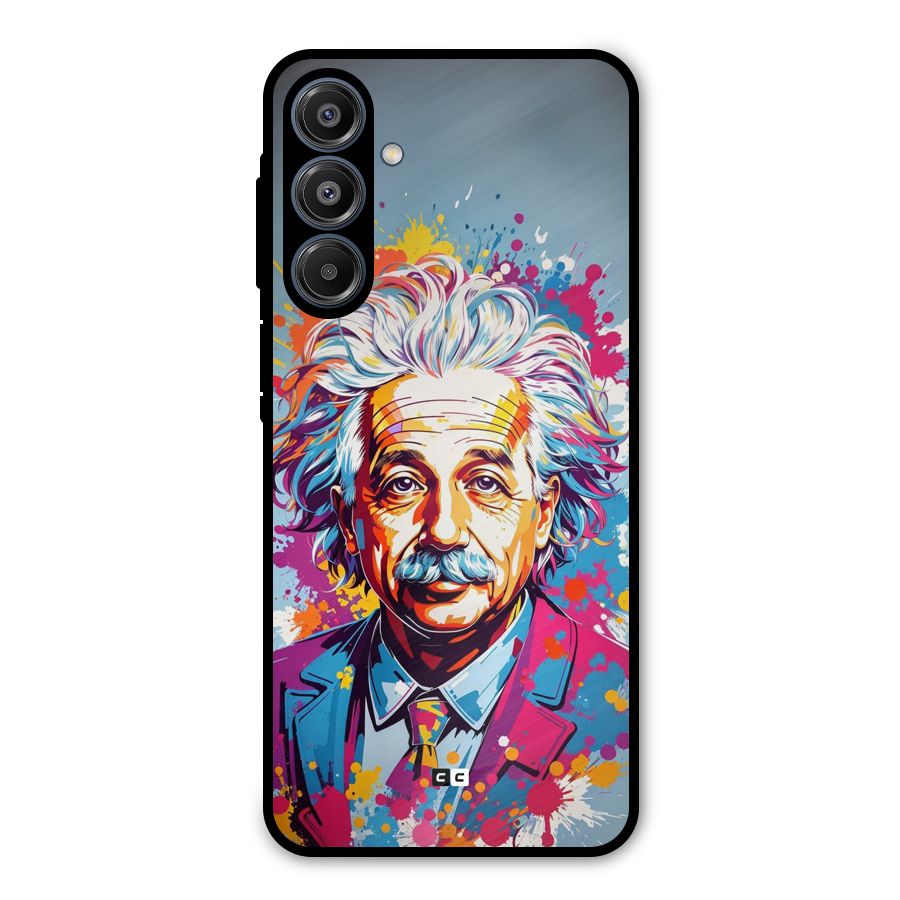 Einstein illustration Metal Back Case for Galaxy A16 5G