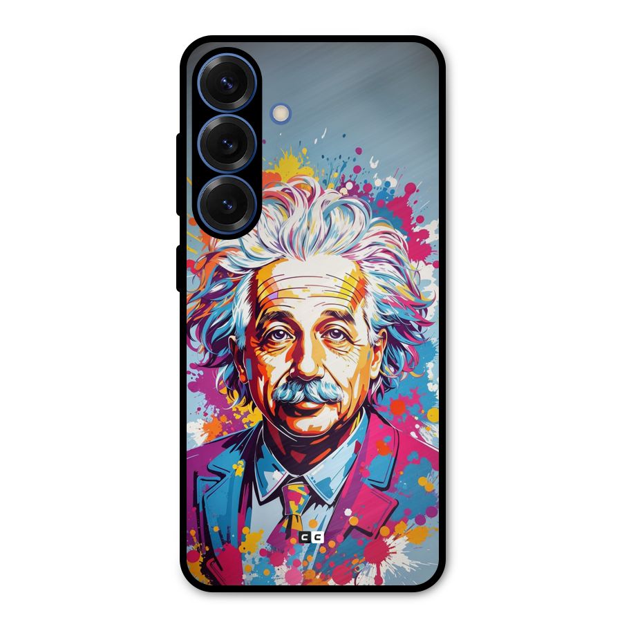 Einstein illustration Metal Back Case for Galaxy S25