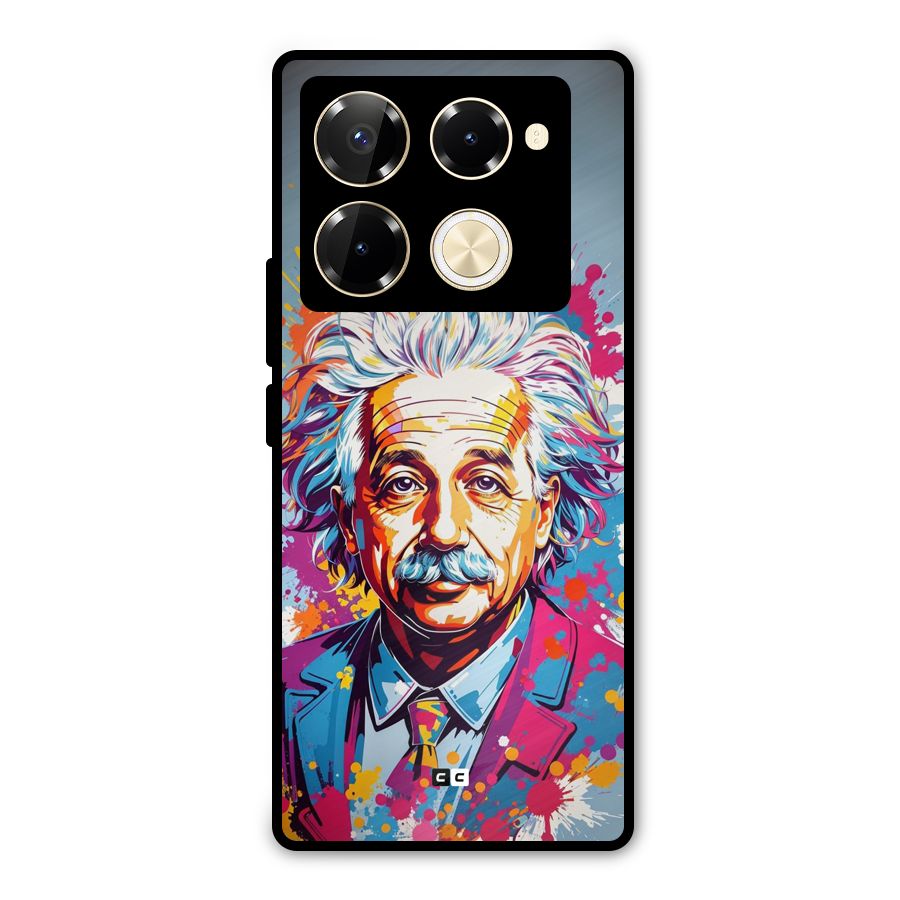 Einstein illustration Metal Back Case for Infinix Note 40 Pro
