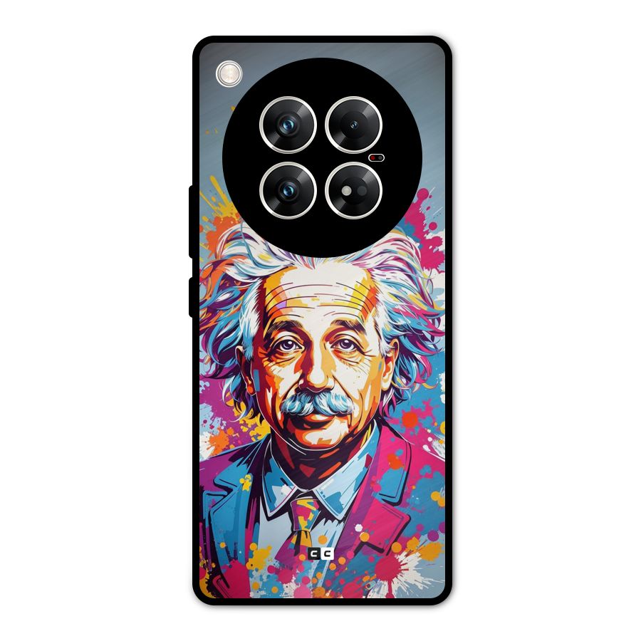 Einstein illustration Metal Back Case for Infinix Zero 40 5G