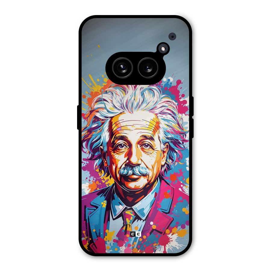 Einstein illustration Metal Back Case for Nothing Phone 2a Plus