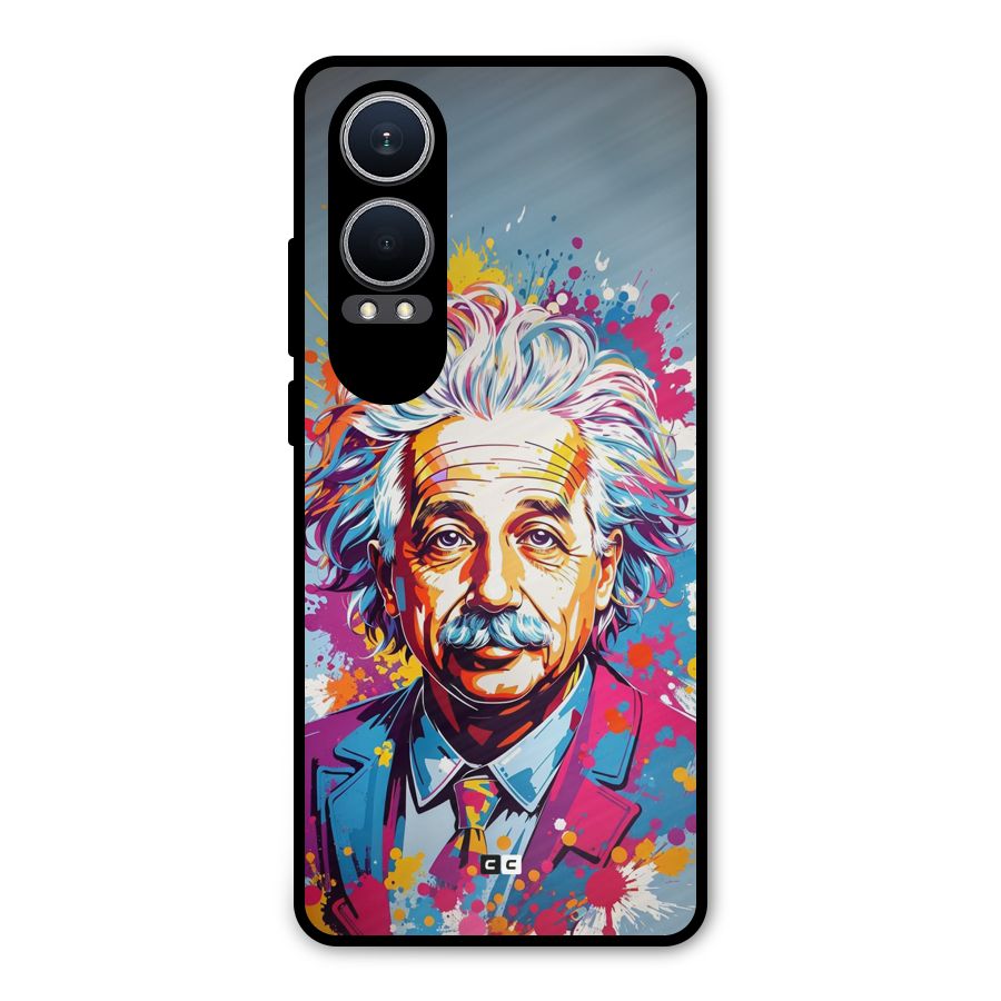Einstein illustration Metal Back Case for OnePlus Nord CE4 Lite