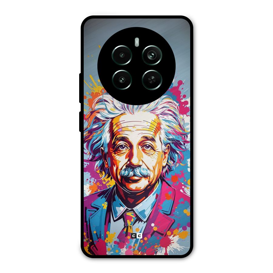 Einstein illustration Metal Back Case for Realme 12 Pro Plus