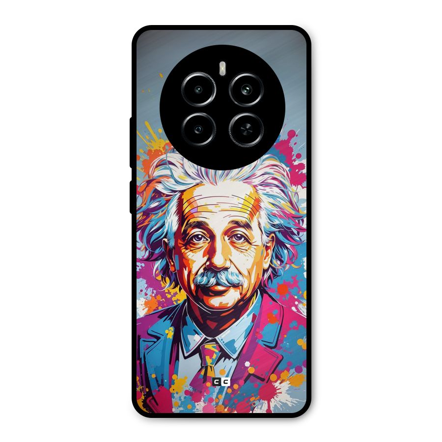 Einstein illustration Metal Back Case for Realme P1
