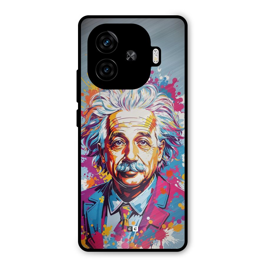 Einstein illustration Metal Back Case for iQOO Neo 10R