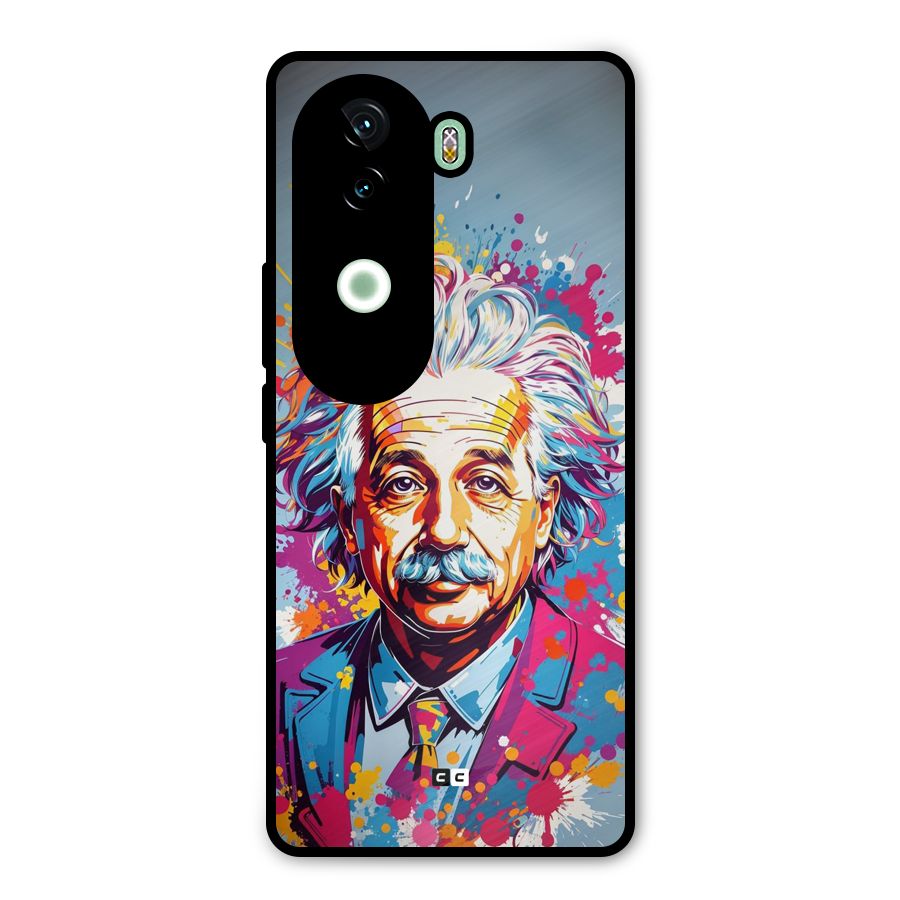 Einstein illustration Metal Back Case for iQOO Z9s