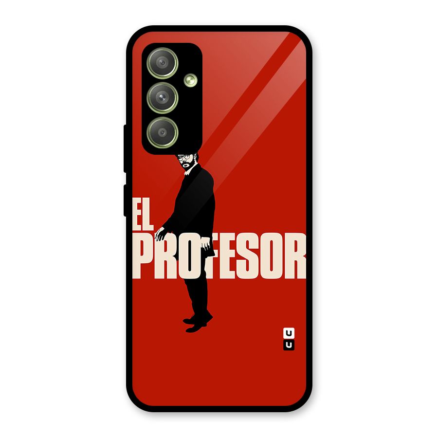 El Profesor Minimalist Glass Back Case for Galaxy A54