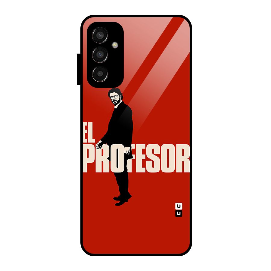 El Profesor Minimalist Glass Back Case for Galaxy F13