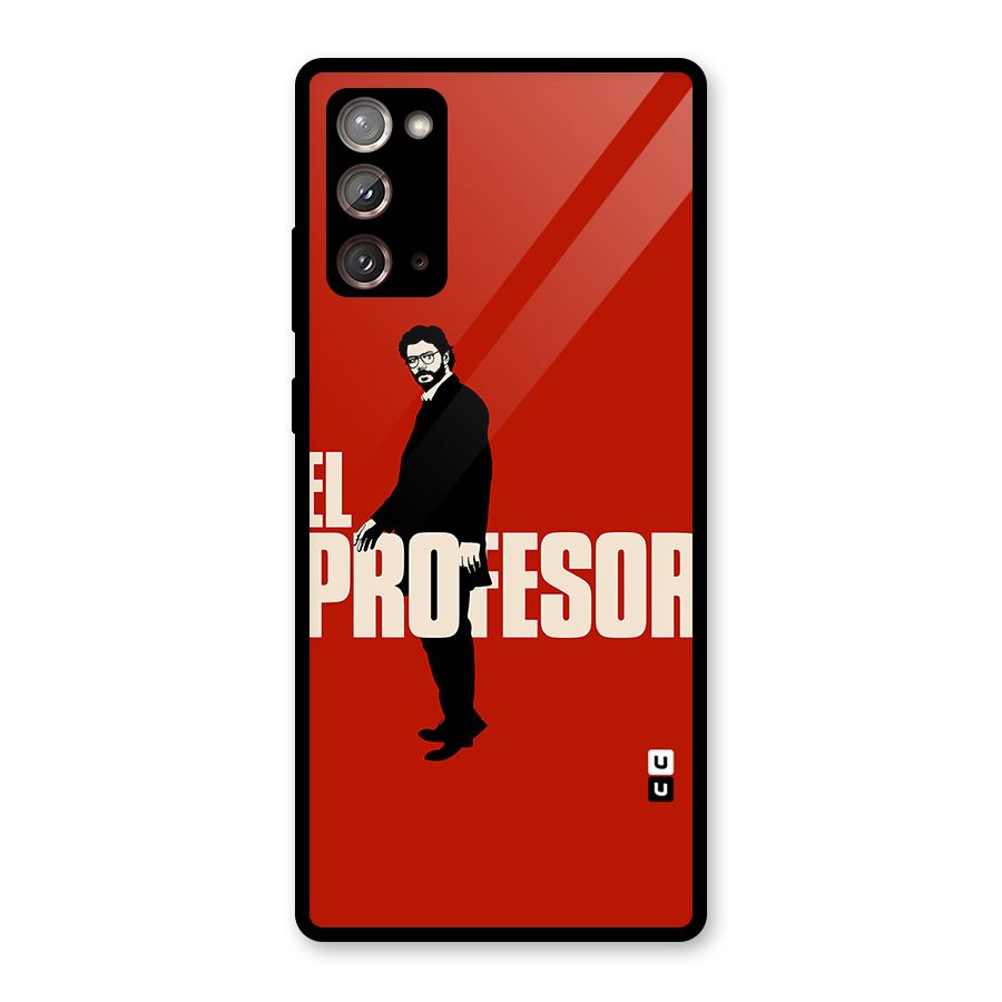 El Profesor Minimalist Glass Back Case for Galaxy Note 20