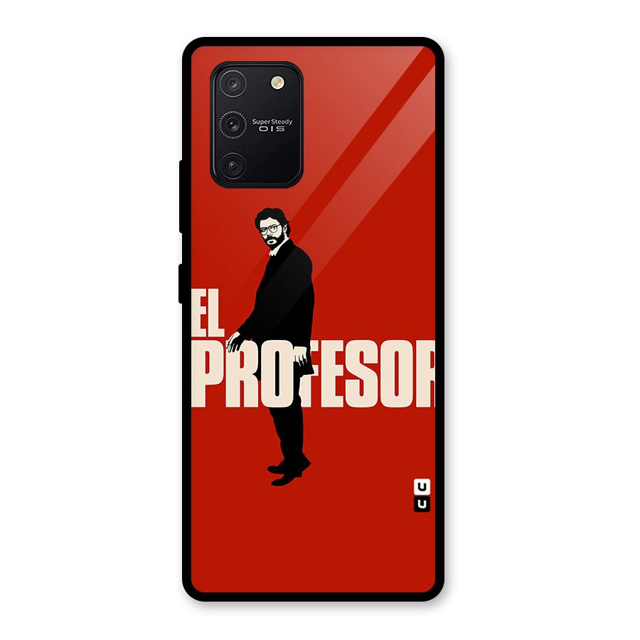 El Profesor Minimalist Glass Back Case for Galaxy S10 Lite