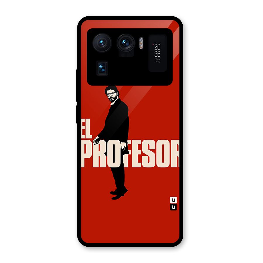 El Profesor Minimalist Glass Back Case for Mi 11 Ultra