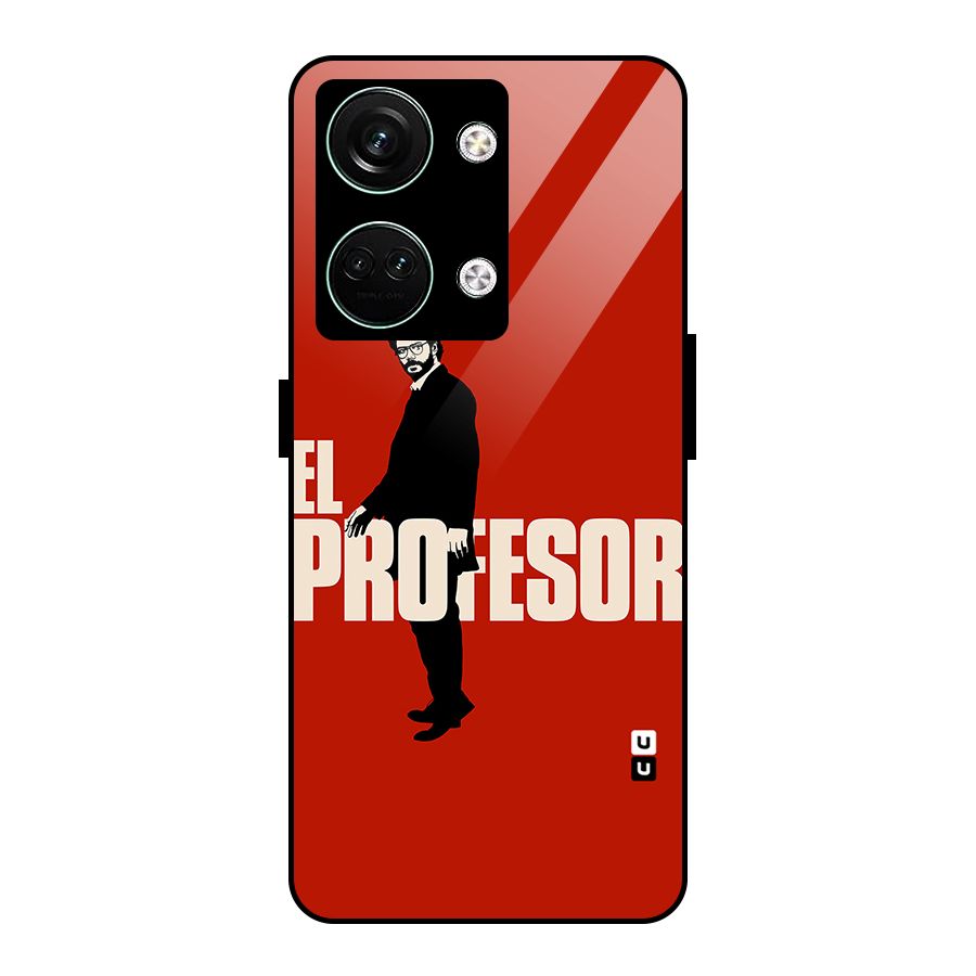 El Profesor Minimalist Glass Back Case for Oneplus Nord 3