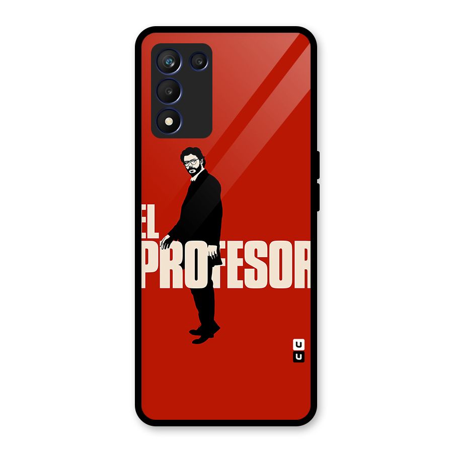 El Profesor Minimalist Glass Back Case for Realme 9 5G Speed