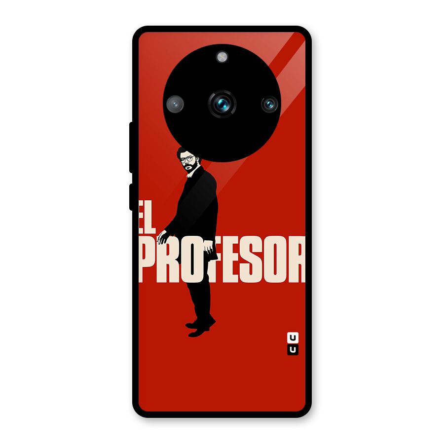 El Profesor Minimalist Glass Back Case for Realme Narzo 60 Pro