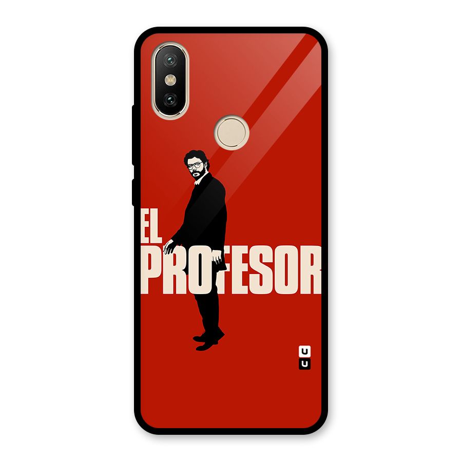 El Profesor Minimalist Glass Back Case for Redmi A2