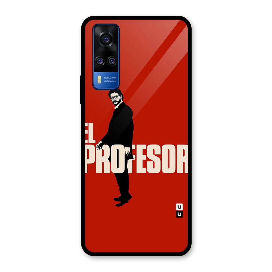 El Profesor Minimalist Glass Back Case for Vivo Y31