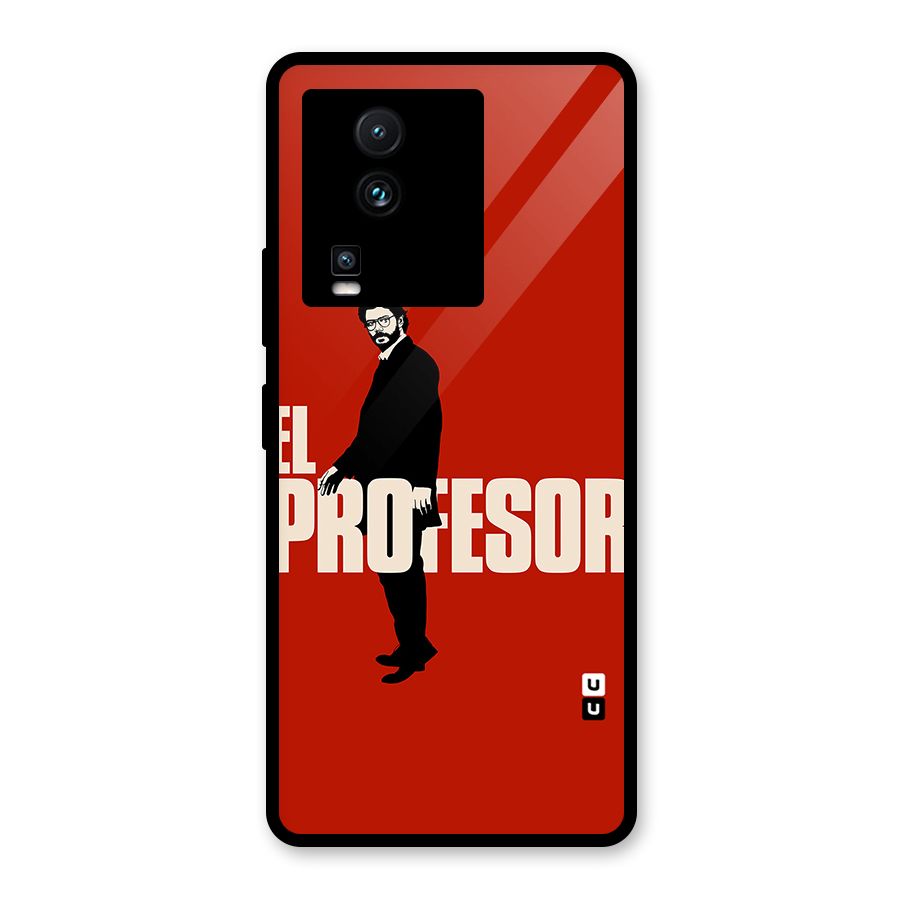 El Profesor Minimalist Glass Back Case for Vivo iQOO Neo 7
