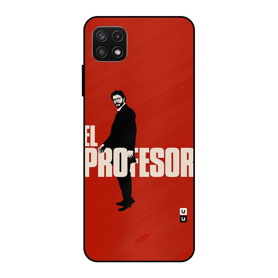 El Profesor Minimalist Metal Back Case for Galaxy A22 5G